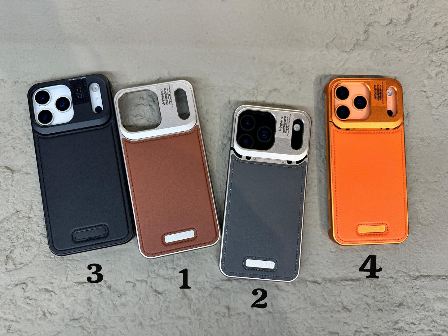 Aura Original Perfume Series – Luxury Metal & Leather Case for iPhone 17 Pro / Pro Max