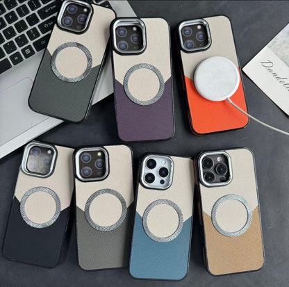 Premium iPhone MagSafe Leather feel Case
